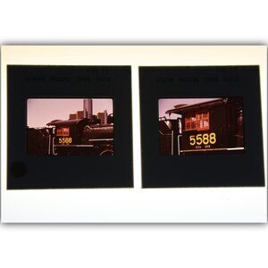 2 Spirit of Windsor 5588 locomotive color slides taken in 1977